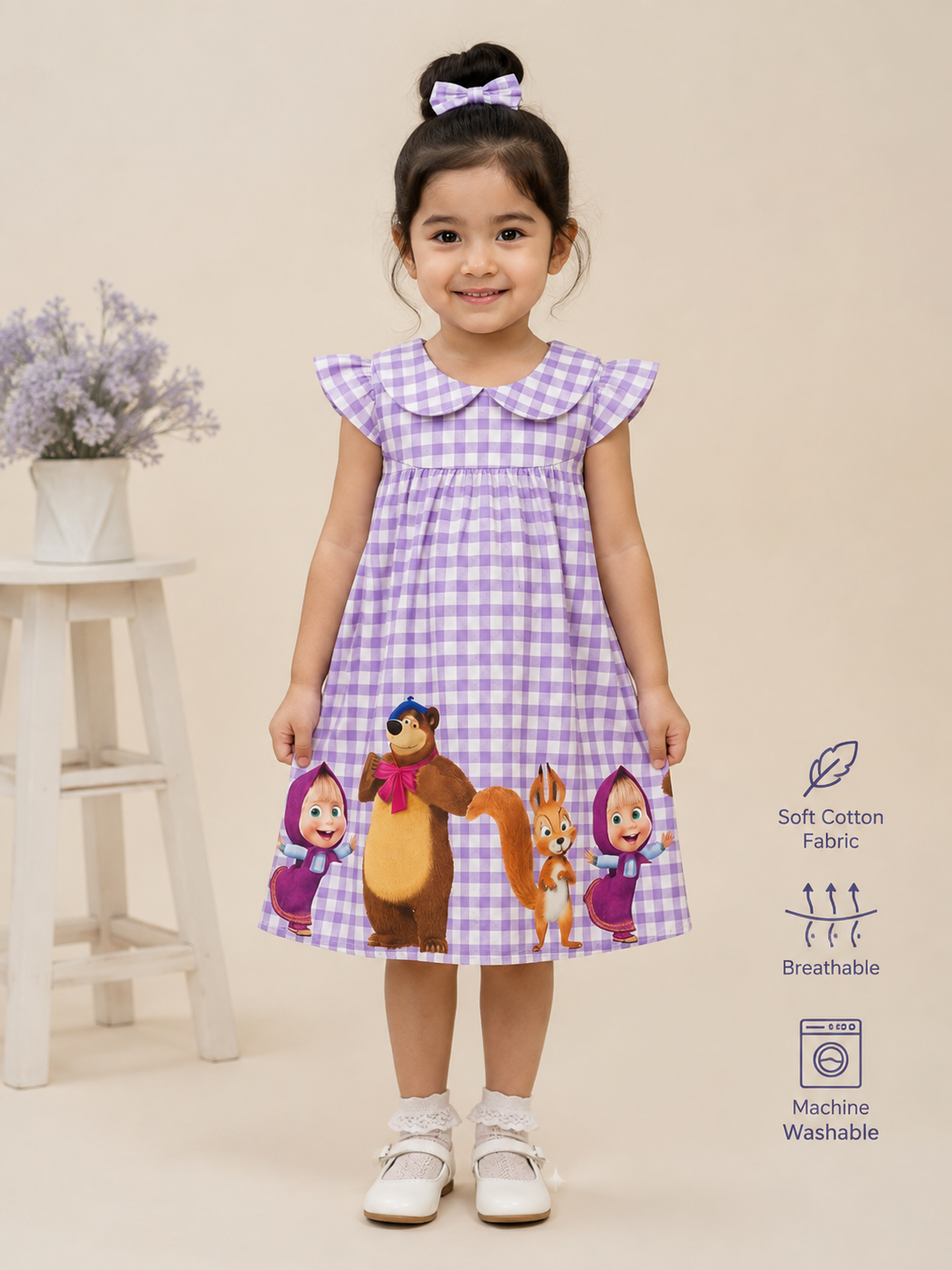 Lavendar Masha and Bear