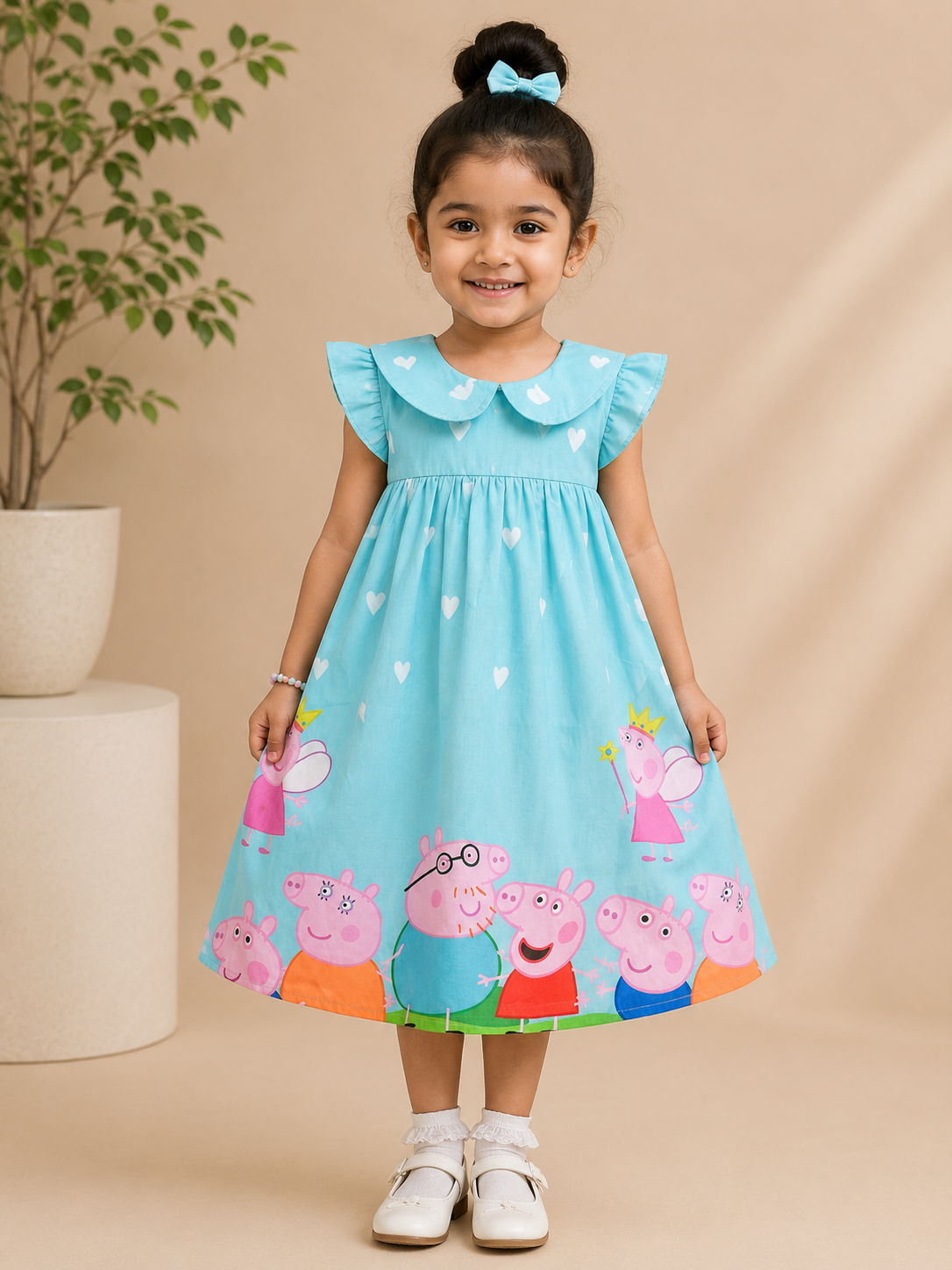 Aqua Peppa Pig Dress
