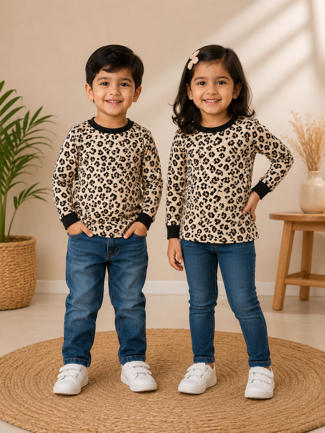 Unisex cheetah printed tshirt only