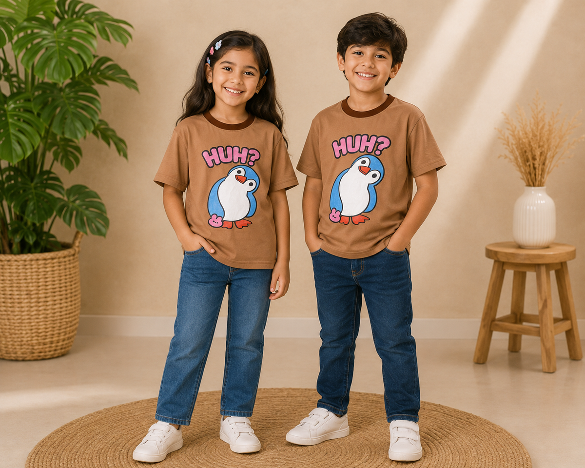 Unisex brown tshirt