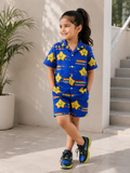 Rainbow Star Cotton Co-Ord Set – Shirt & Shorts