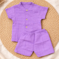 Voilet Muslin Co-ords Set